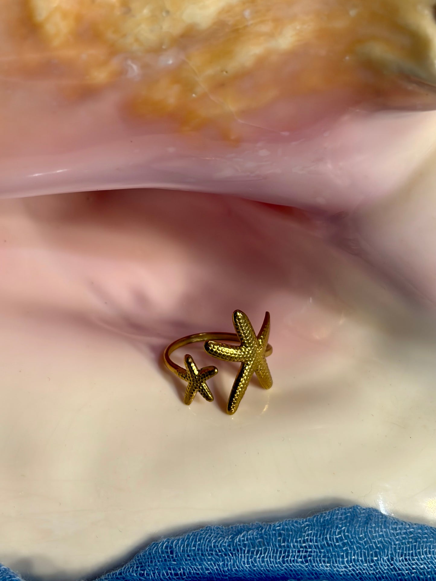 Double Starfish Ring