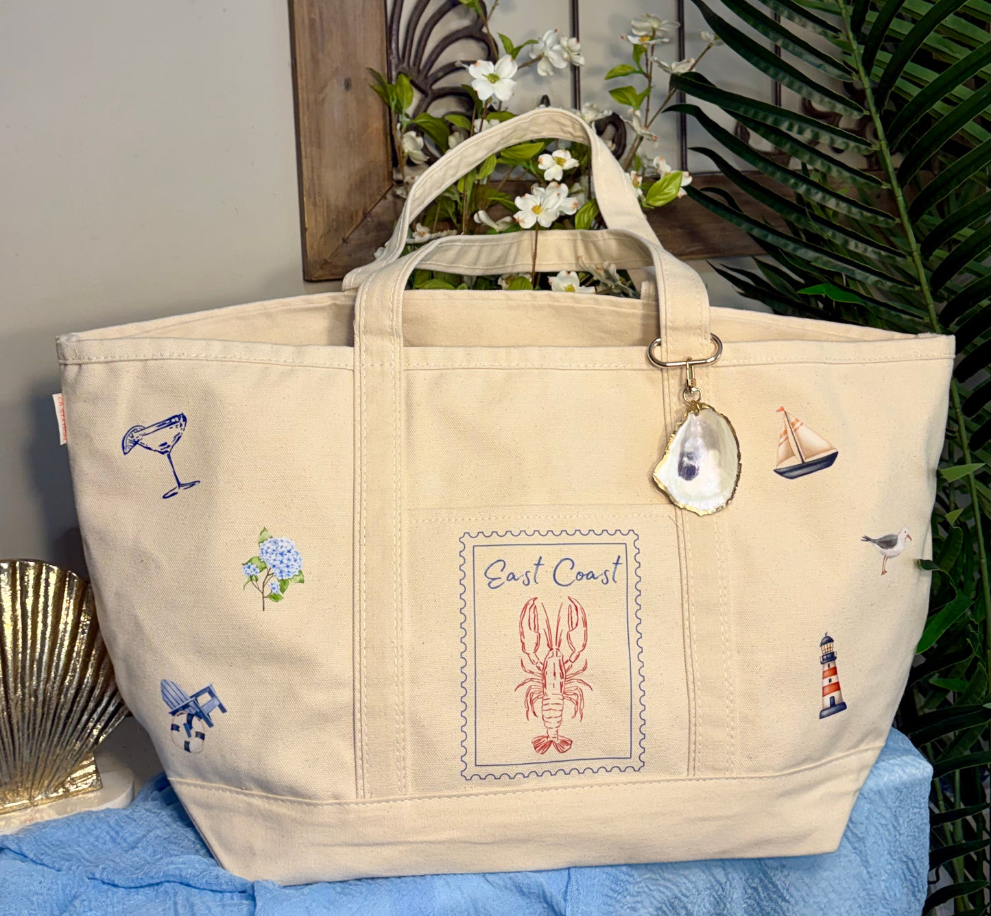 East Coast Lobster Tote Bag