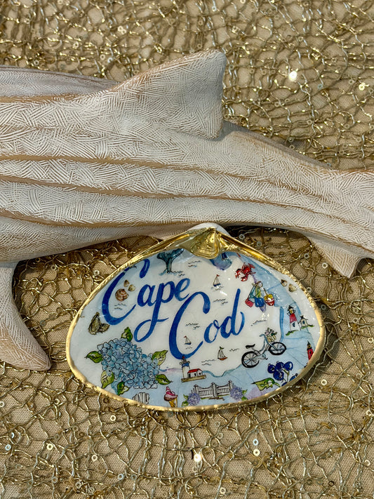 Cape Cod Clam Shell Trinket Dish