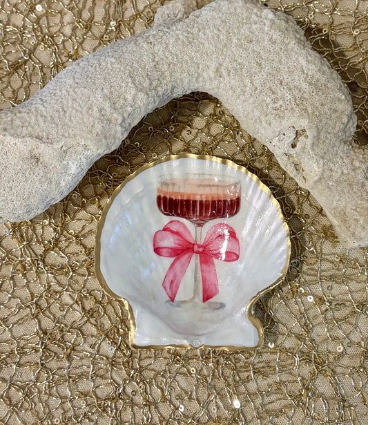 Espresso Martini Scallop Shell Trinket Dish