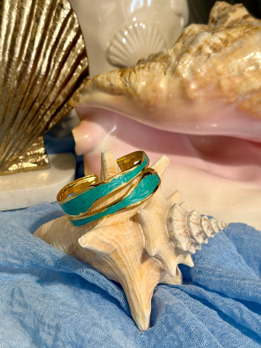 Blue Waves Cuff Bracelet