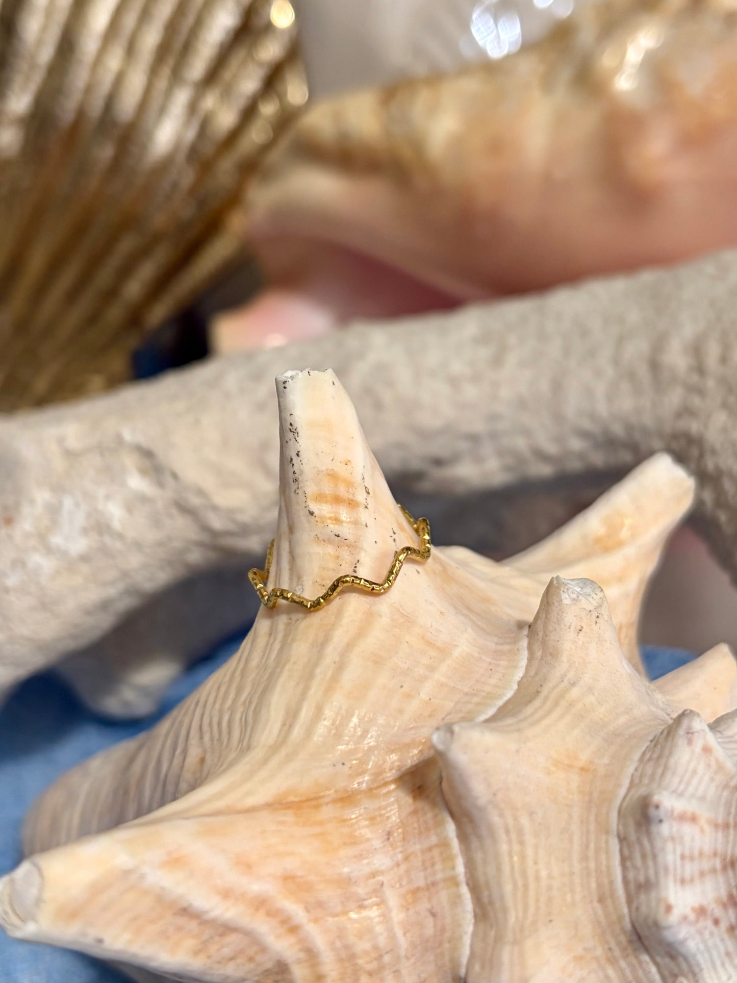 Delicate Waves Ring