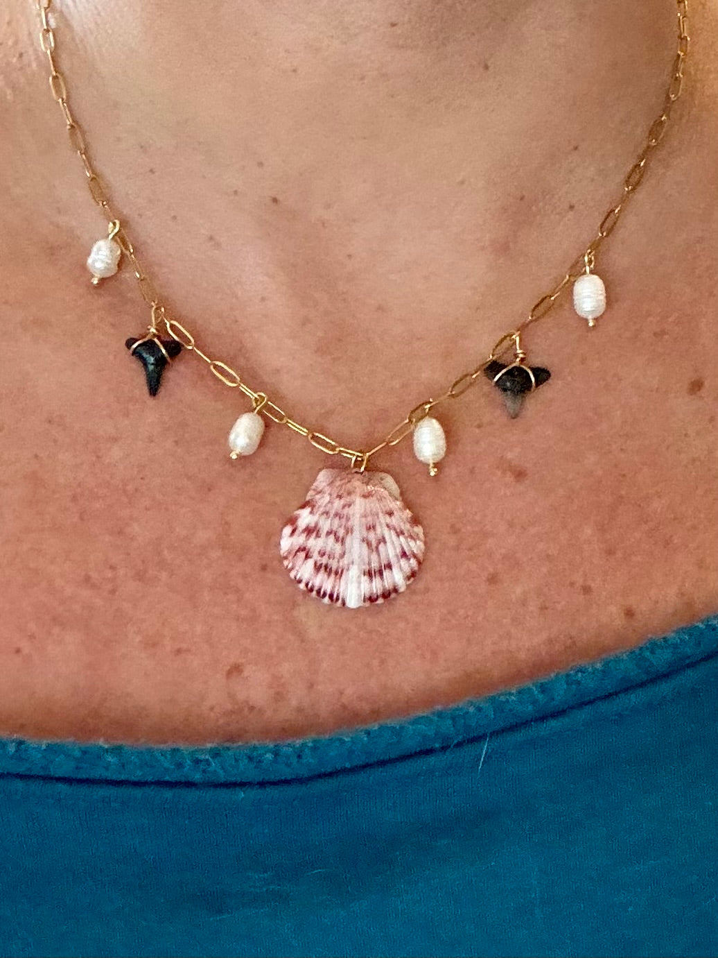 Shark tooth & Shell Necklace