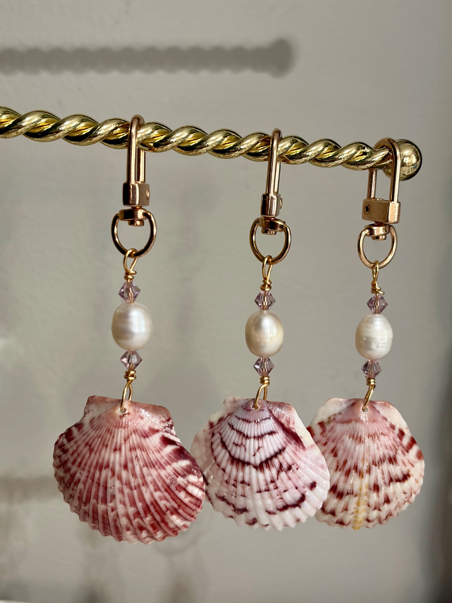 Calico Shell Bag Charm/Keychain