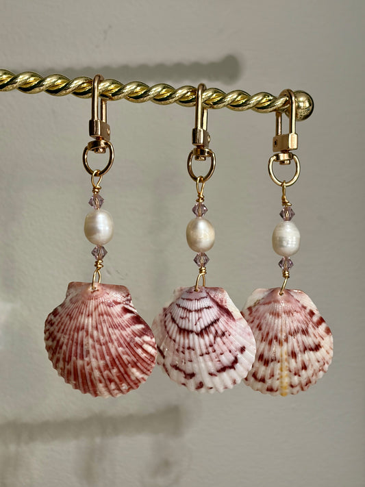 Calico Shell Bag Charm/Keychain