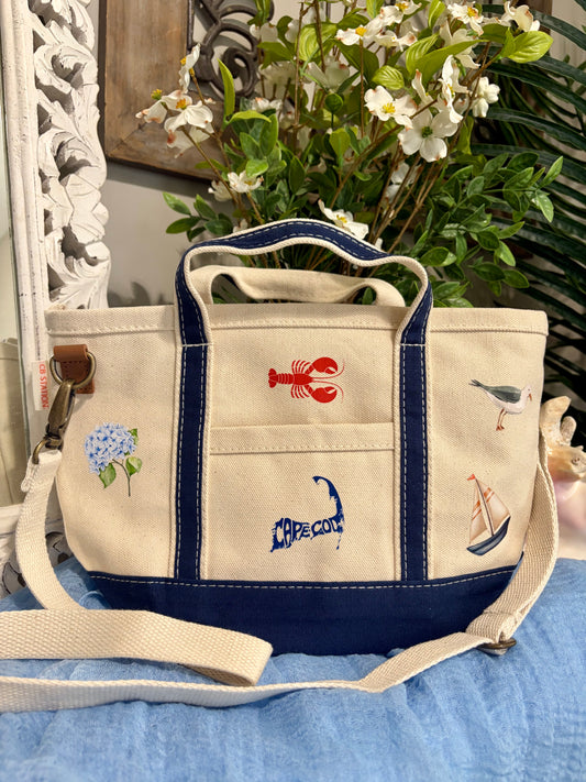 Cape Cod Crossbody Mini Tote Bag