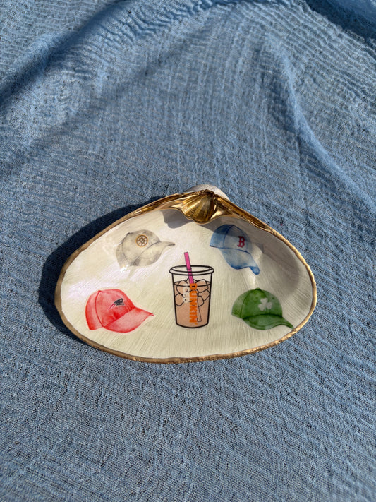 Boston Sports Clam Shell Trinket Dish