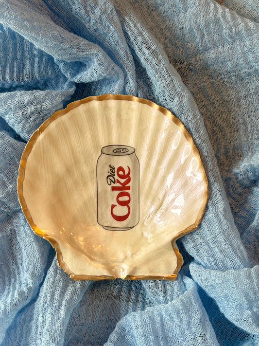 Diet Coke Scallop Shell Trinket Dish