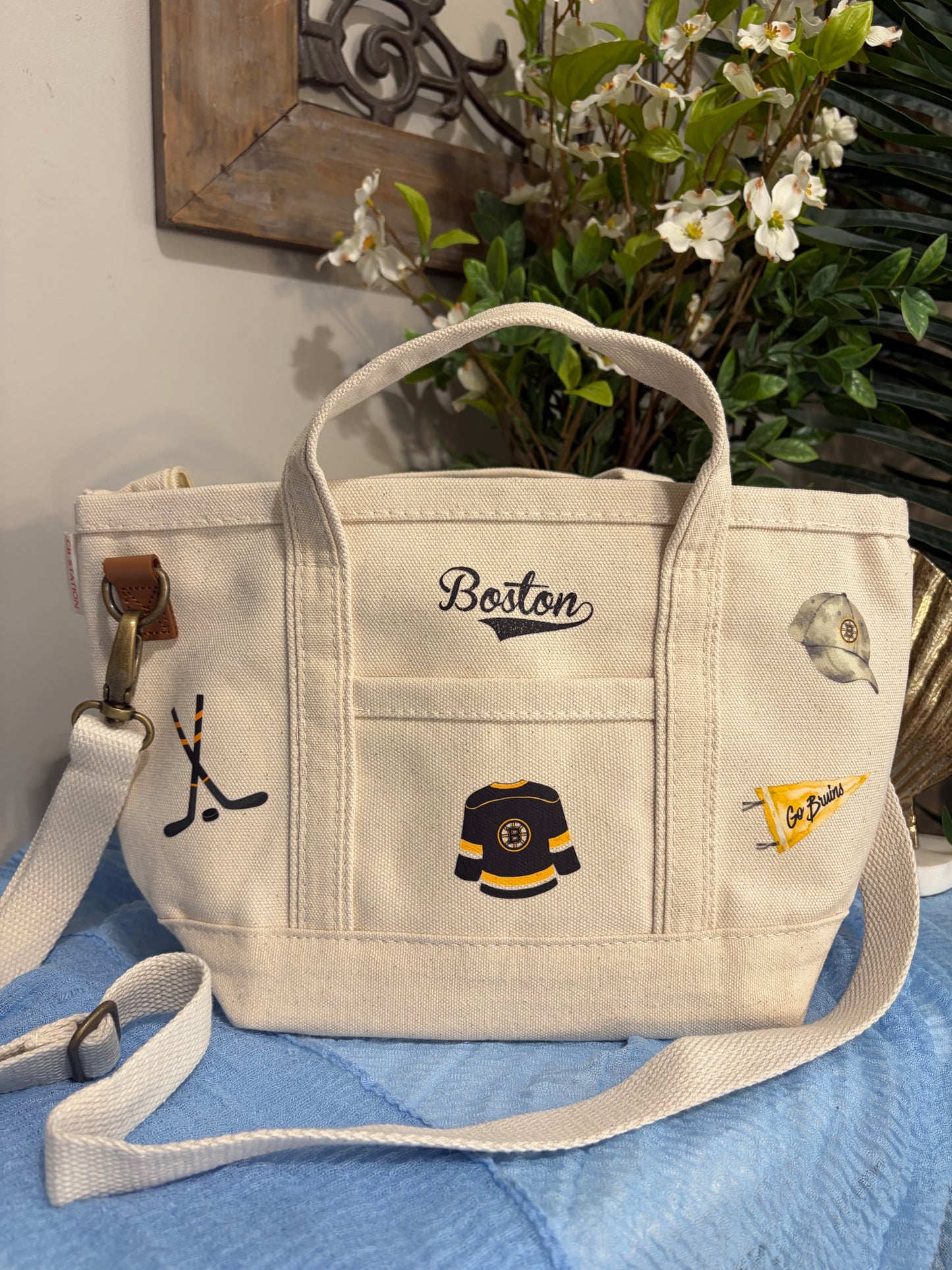 Boston Bruins Crossbody Tote Bag