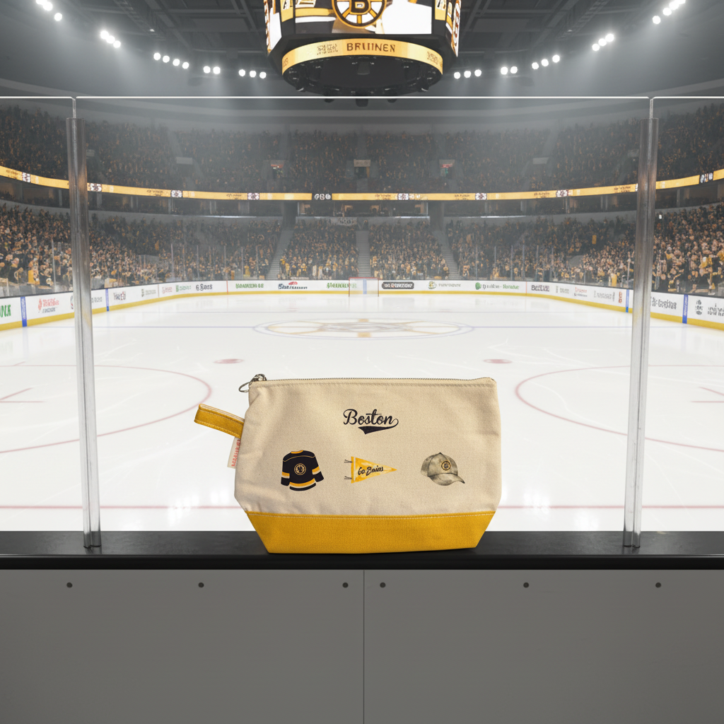 Boston Bruins Zippered Pouch