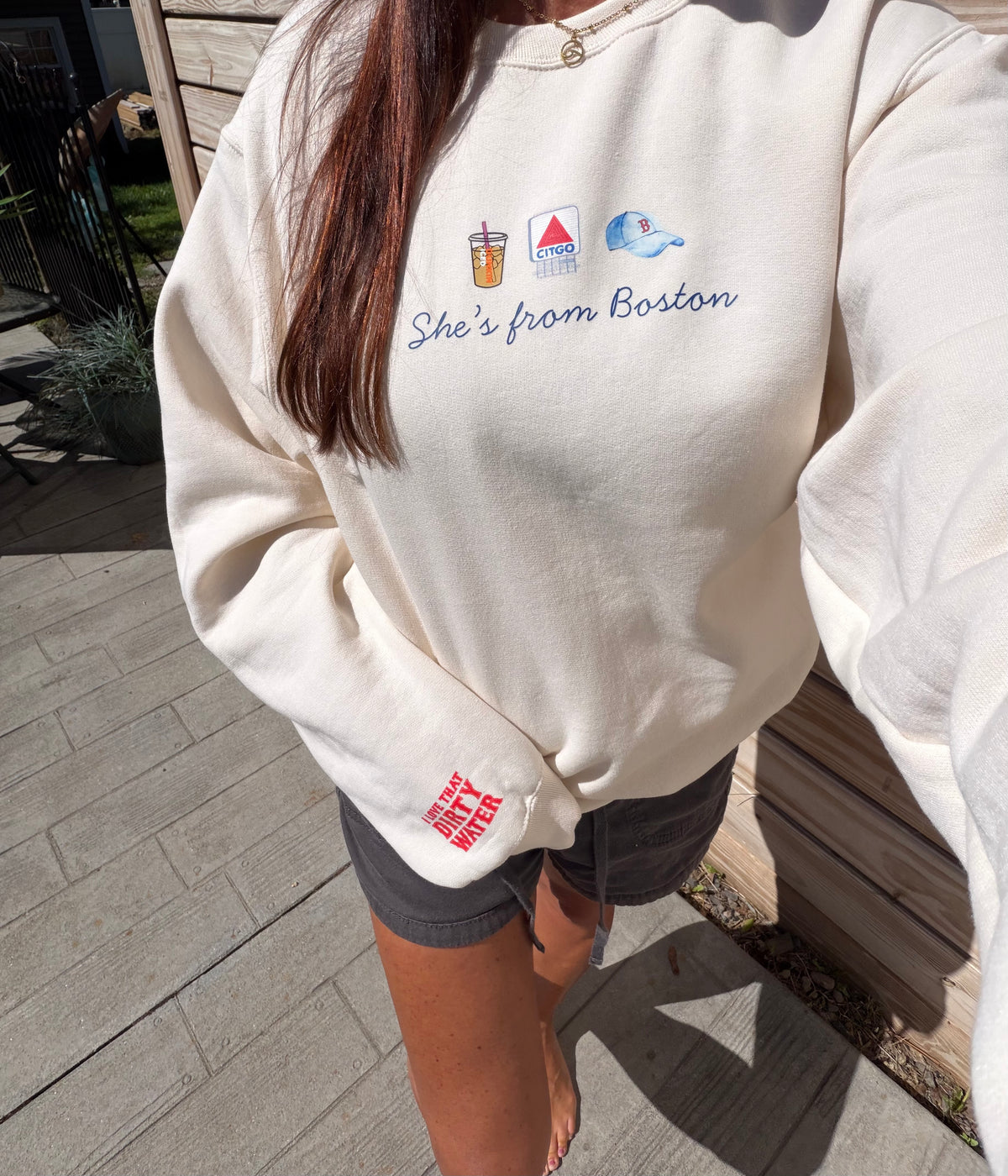 She’s from Boston Crewneck Sweatshirt