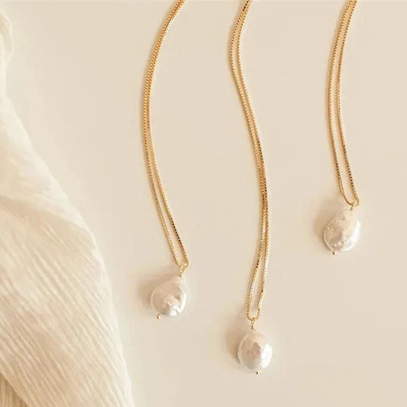 Baroque Freshwater Pearl Pendant Necklace