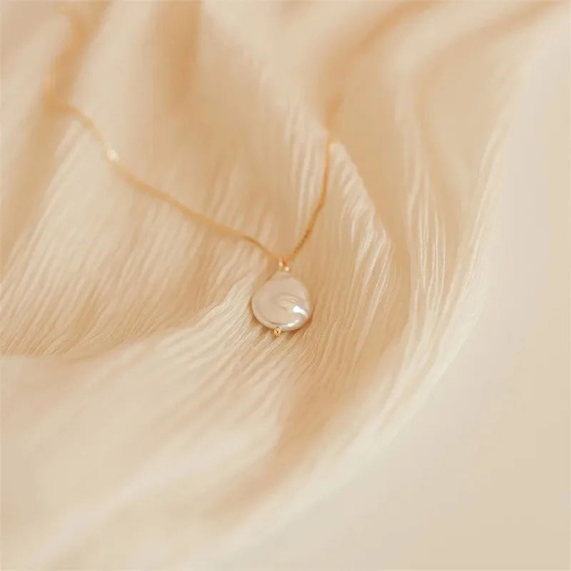 Baroque Freshwater Pearl Pendant Necklace