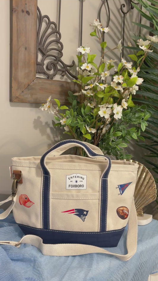 New England Patriots Crossbody Tote Bag