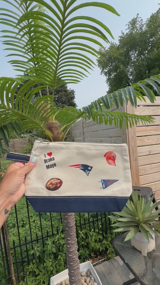 New England Patriots Zippered Pouch