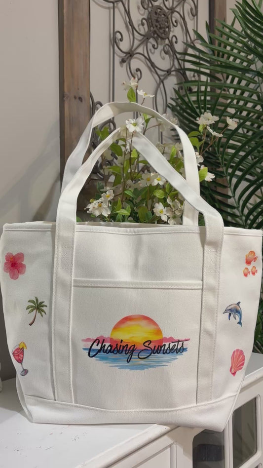 Chasing Sunsets Tote Bag
