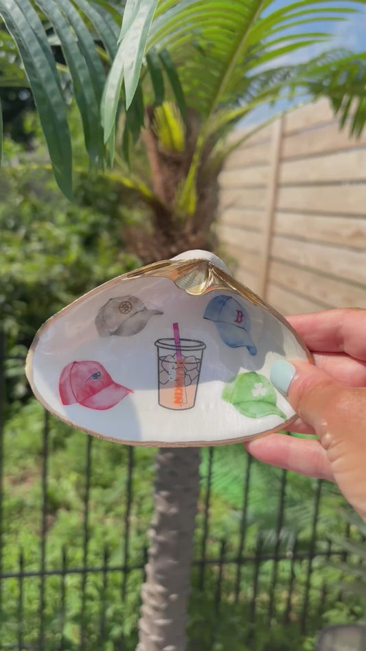 Boston Sports Clam Shell Trinket Dish