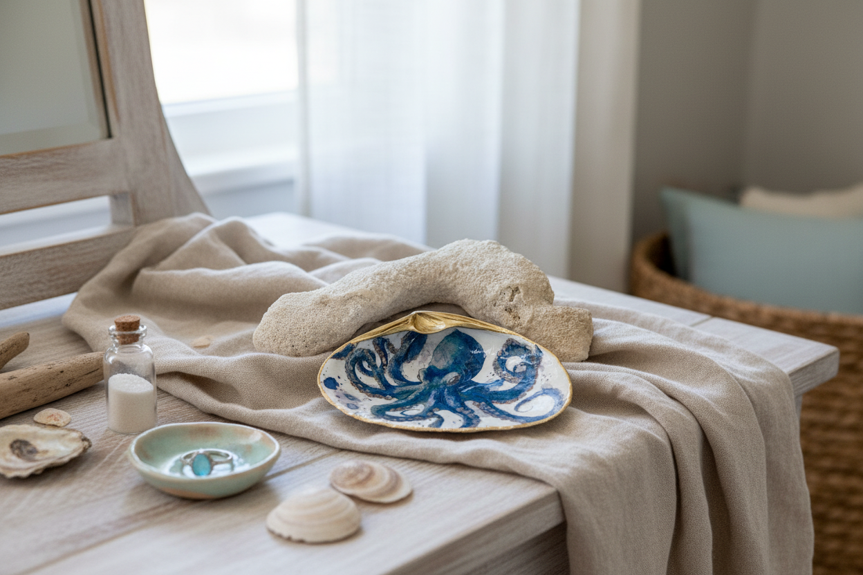 Shell Trinket Dish Lifestyle Scene
